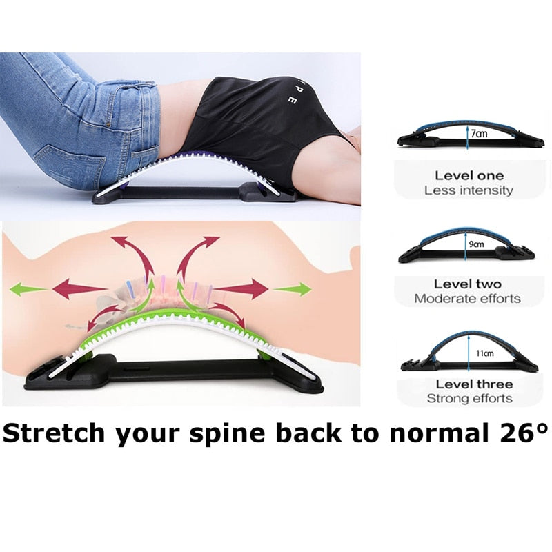 Back Massager and Stretcher Lumbar Support